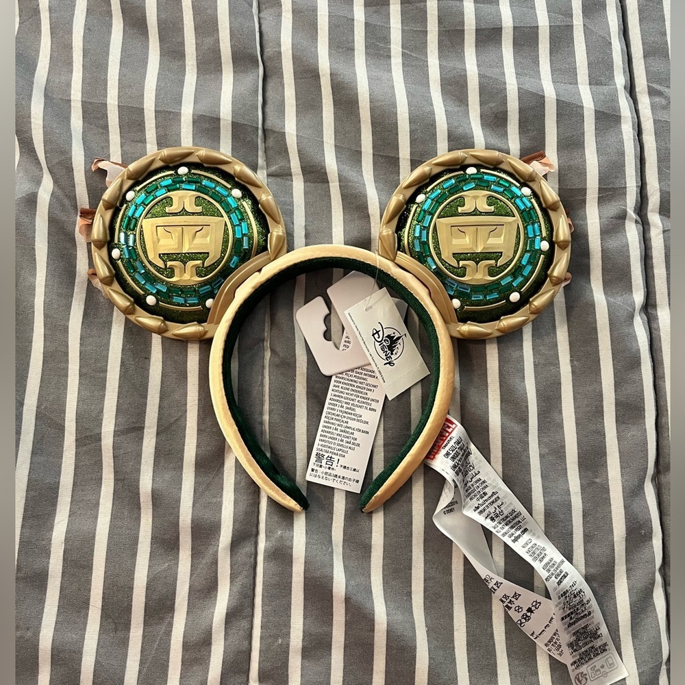 Disney Namor Mouse Ears-Black Panther 2, Wakanda Forever, OS, Green Gold NWT